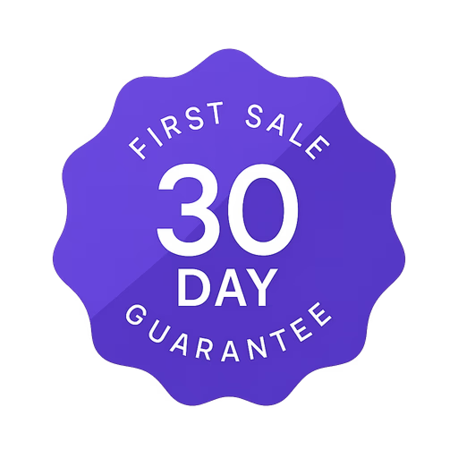 First sale 30 day guarantee seal